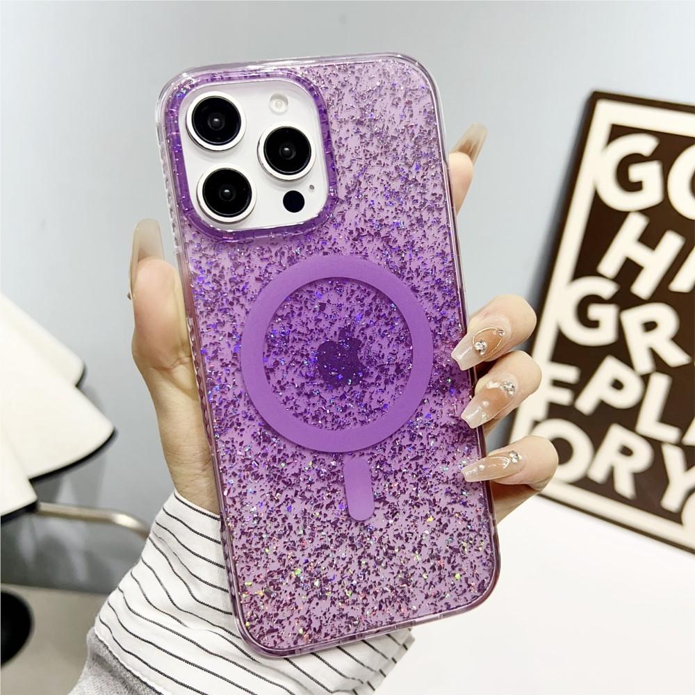 

Прозрачный магнитный чехол для телефона с блестками и пайетками Для iPhone 16 15 14 Plus 13 12 Pro Max 11 Для Magsafe Беспроводная зарядка Градиентный чехол For iPhone 15 Pro