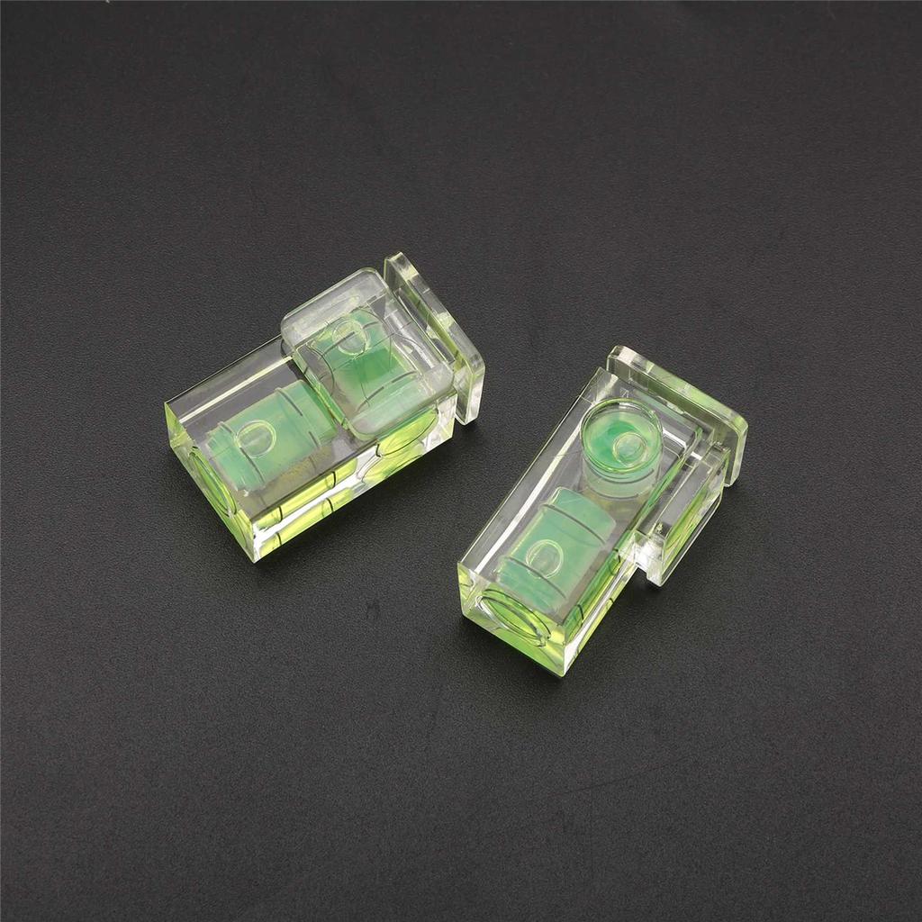 2 PCS  Shoe Bubble Level Camera Two Axis Spirit Level for Digital and Film Camera