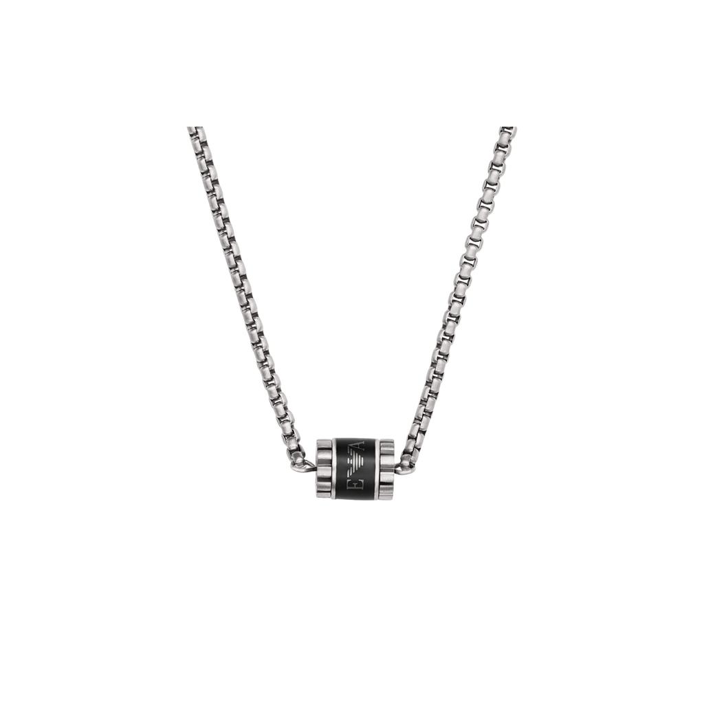 EMPORIO ARMANI Stainless Steel Necklaces Men's Black EGS2844040