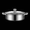 NHZHIW 304 Stainless Steel Mandarin Duck Hot Pot with Lid