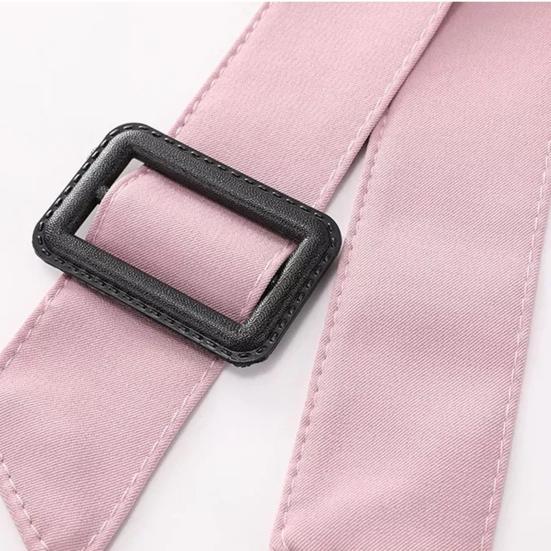 Boucle Réglable Ajustée Longue Sangle de Taille Manteau Décontracté pour Femme Large Ceinture de Taille Ornement de Vêtement