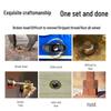 High Torque Wear-Resistant Reverse Thread Nut Extractor Set for Rusted or Damaged Nuts