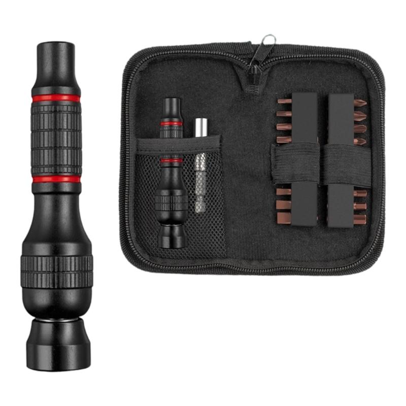 Multipurpose Aluminum Alloy Screwdriver Kit Magnetic Tip 6.35mm Standard Shank For Phone Tablet Home Appliance Repair