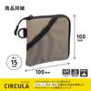 LIHIT LAB CIRCULA Mini Wallet, Beige, A4600-16