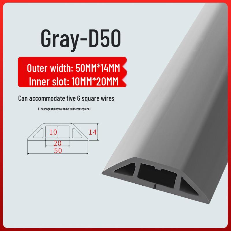PVC Soft Wire Duct - Self-Adhesive, Durable, Invisible Cable Management Channel