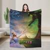Wicked 2 Musical Movie Poster  Blankets Elphaba and Glinda Warm Plush Throw Blanket For Outdoor Flannel Bedspread Bed Cover
