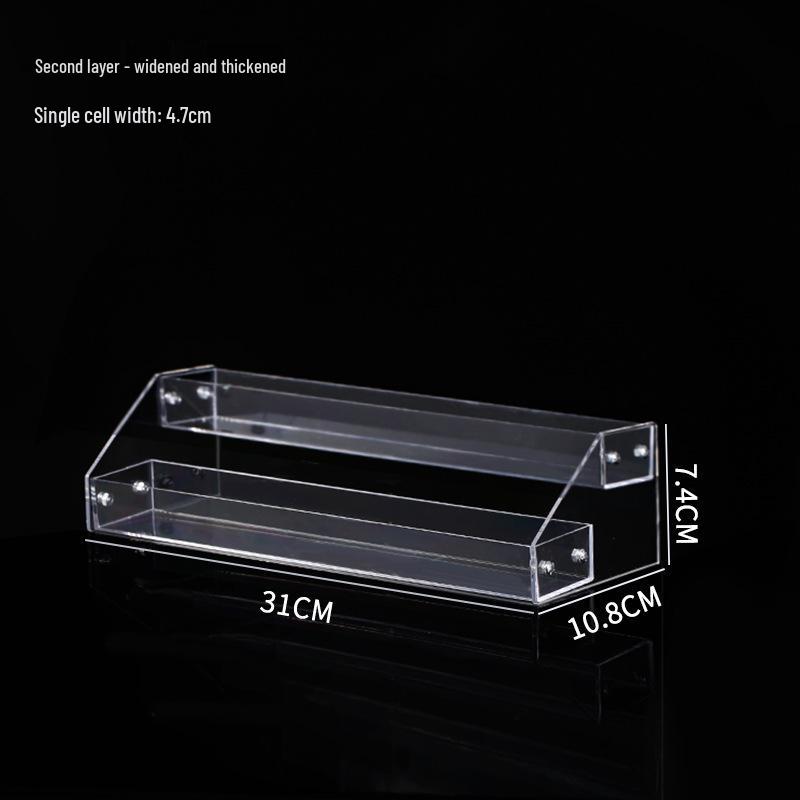 Multi-layer Transparent Cosmetic Organizer for Eyeshadow, Powder, Lipstick, Perfume, and Nail Polish