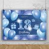 13. Geburtstag Party Fotografie Hintergrund, Banner Poster für Mädchen & Jungen, Schwarzer und Goldener Ballon, Formeller Teenager Hintergrund
