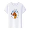 Mode Bluse Disney Cartoon Bambi Mädchen T-Shirts Sommer Crop Tops Ästhetisch Y2K Harajuku Kurzarm Kleidung Für Frauen T-Shirts
