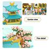 2350Pcs 3D Retro Chinese Villa Building Blocks Countyard Architecture Flower Garden Model Toys Creative DIY Blocks Bricks Decor