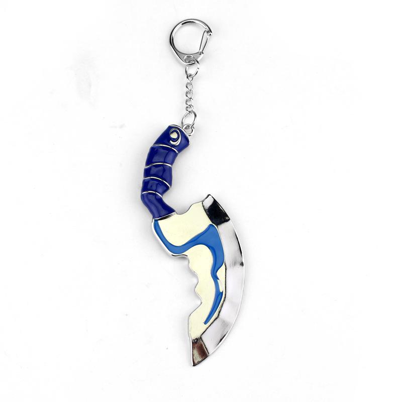 DOTA2 Weapon Model & Portal Scroll Pendant Necklace with Dota Logo Keychain
