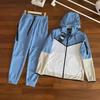 26pcs Fall Winter Co-branded Sports Zip Set Vent Runner Knit Jacket Sweatshirt Pants