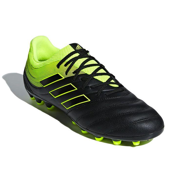 Adidas Copa 19.3 Round Toe Comfortable AG (Rubber Short Studs) Slip Resistant Durable Soccer Shoes Men Soccer Shoes Green Black F35774