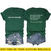 Codzienny droga osoba za mną luźny okrągły dekolt krótkie rękawy T-shirt