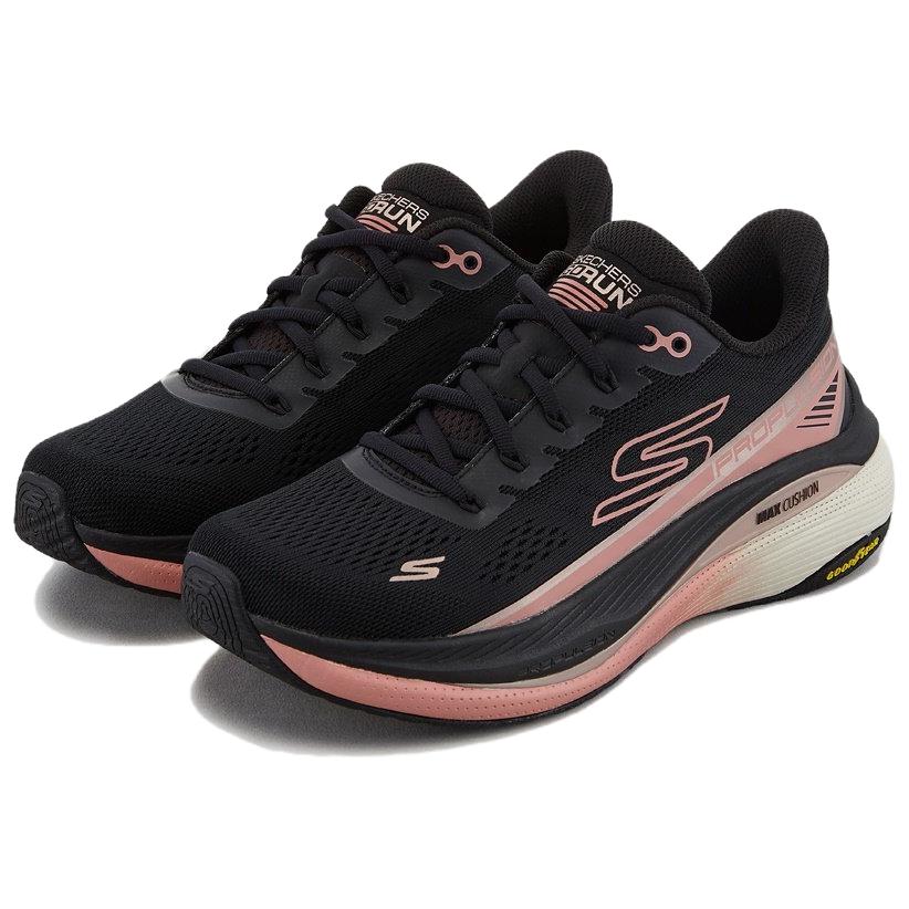Skechers Massima Ammortizzazione Propulsione SP0WRCE Y083 Comode Versatili Resistenti Leggere Basse Casual Scarpe da Corsa Sneaker Donna Nero 128901-BKRG