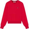 Fox Head Patch Crew Neck Pullover Sweater Women Sweater Red MW00801KT1036-P653