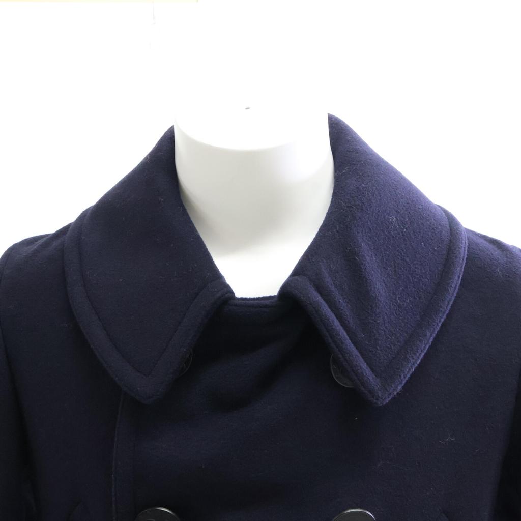 ANATOMICA 530-522-05 LONG PEA COAT USN Wool 13 Star Anchor Button Long Pea coat 38 NavyUsed