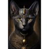 Stampe Poster Antiche Egizie di Bastet per Soggiorno Decorazioni per la Casa Mitologia Egizia Bastet Dea Gatto Pittura su Tela Arte da Parete