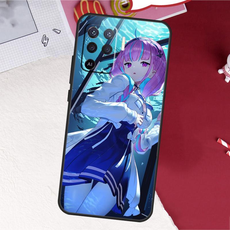 Minato Aqua Hololive Case For Oppo A16 A96 A76 A17 A18 A60 A80 A40 A38 A58 A78 A98 A94 A74 A54 A15 A57 A77 A5 Pro