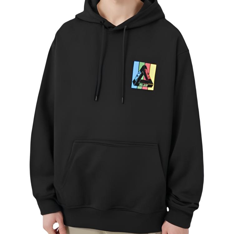 Palace Felpa con Cappuccio Tri-Emb Nera Uomo P22HD103