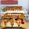 Set copripiumino 3 pezzi (1*Copripiumino + 2*Federe, Senza Nucleo), Set Biancheria da Letto Personalizzato con Nome KPop Cacciatori di Demoni, Decorazione Camera da Letto Casa Regalo
