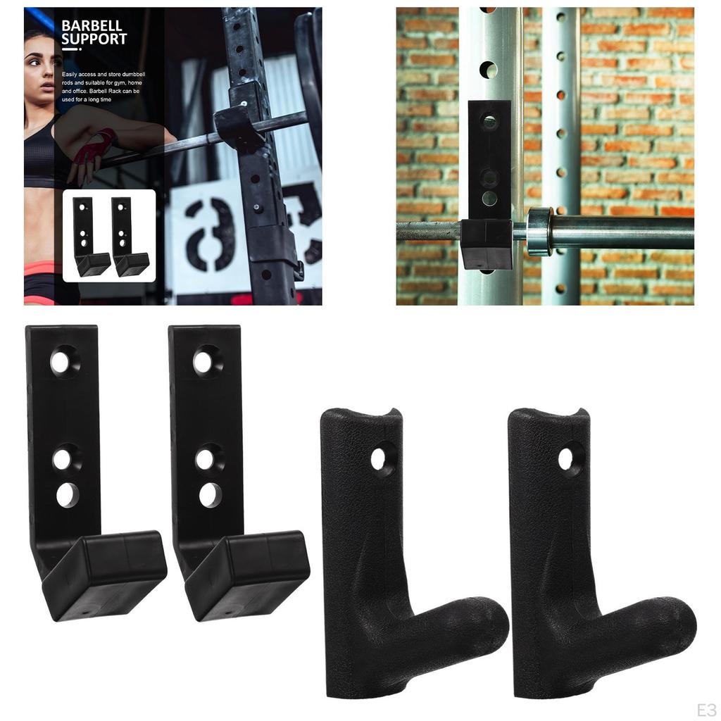 2 Stück Wandmontierter Langhantelständerhalter für Heim-Fitnessstudio-Zubehör, Premium, Praktisch Fitness