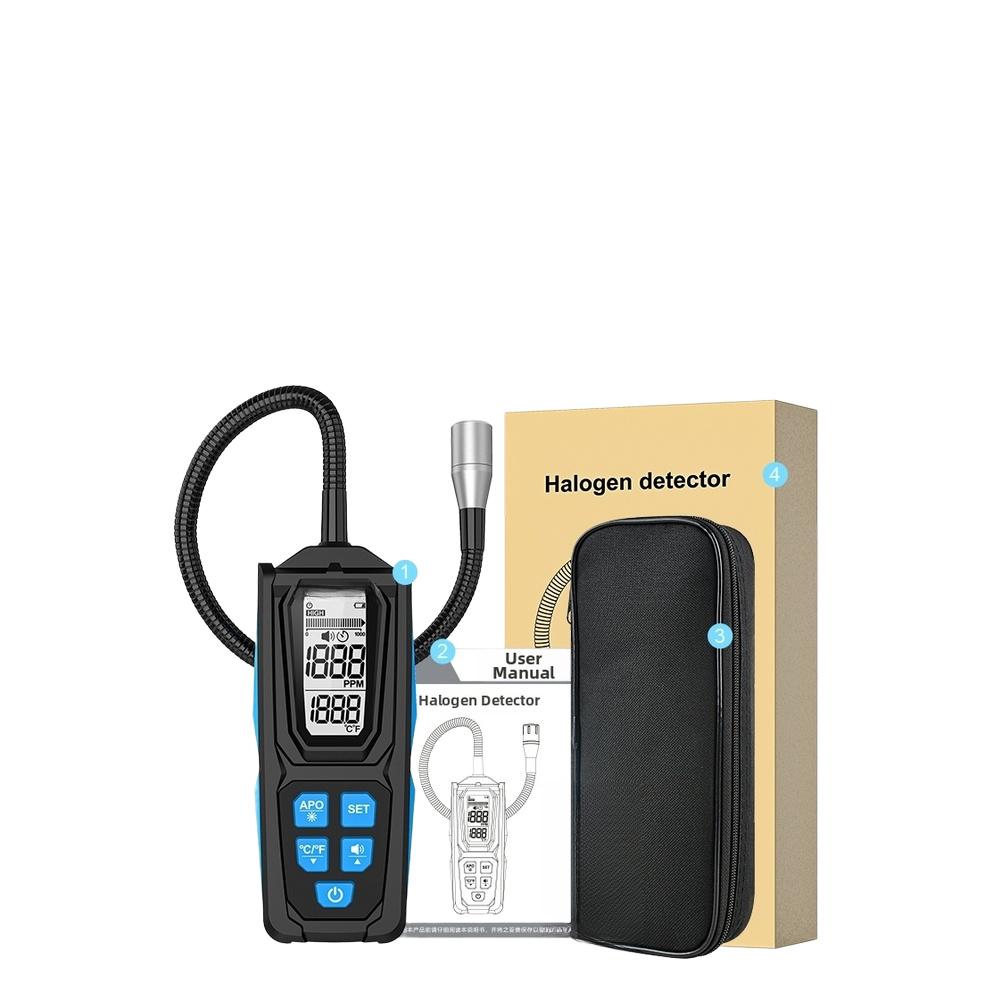 HD02 Portable Leak Detector with Digital Display for R22 R32 R134a HVAC Systems