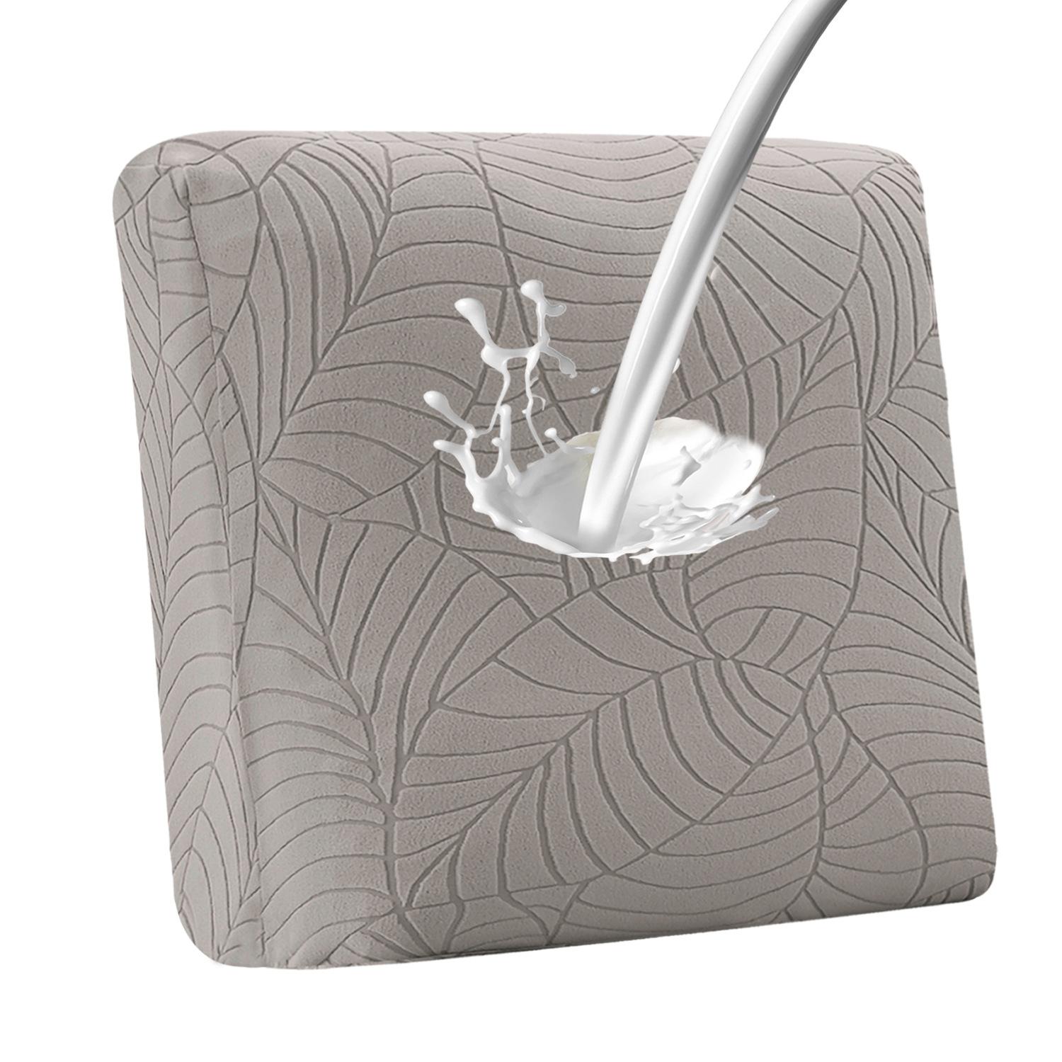 

Leaf pattern lounge chair cover, elastic outdoor terrace cushion protector, living room and home use