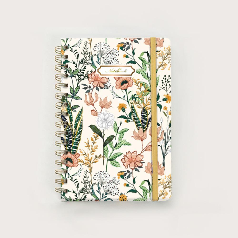 A5 Spiral Notebook 5.7 X 8.5inch Artfan Notebook Journal Practical Hardcover Spiral Diary  Students Style 4