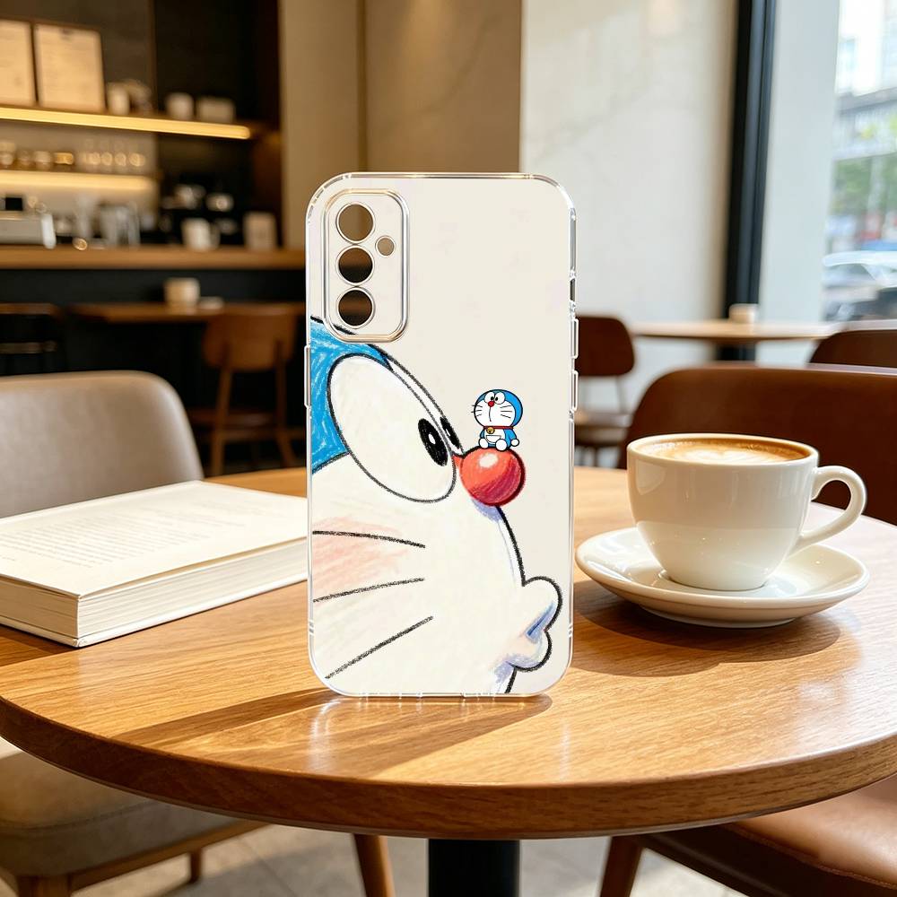 Cute Cartoon M-Doraemon Shockproof Phone Case Transparent Silicone Soft For SamsungA10,12,20,21S,30,31,40,50,51,52,70,71