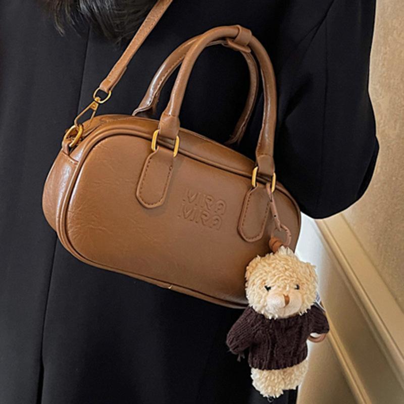 Fashion Commuter Messenger 2025 Autumn New Handbag New Foreign Style Bag Casual Retro Texture Shoulder Bag