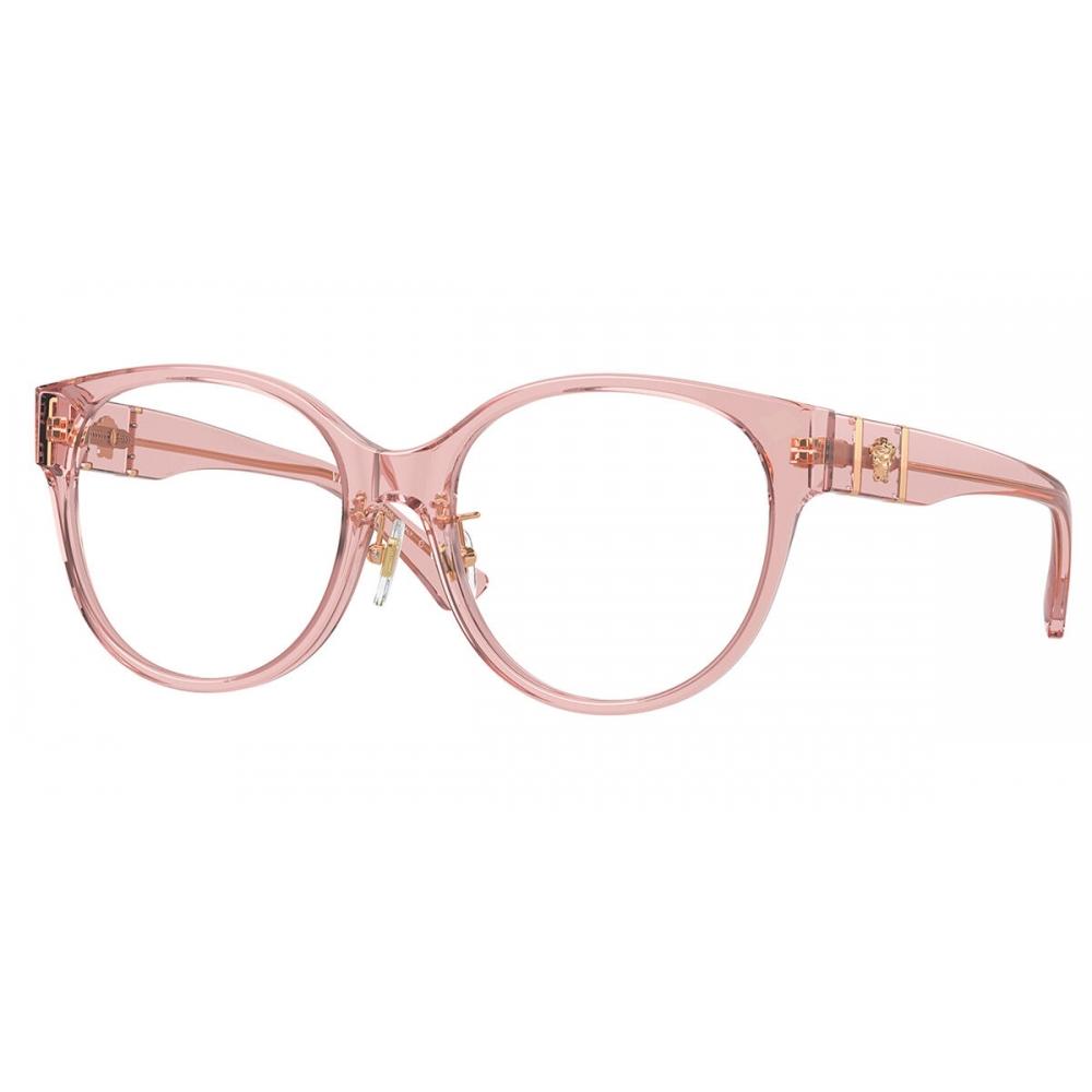 

Versace Ve3351d Asian Fit 5434 Women Eyeglasses Transparent Peach/53