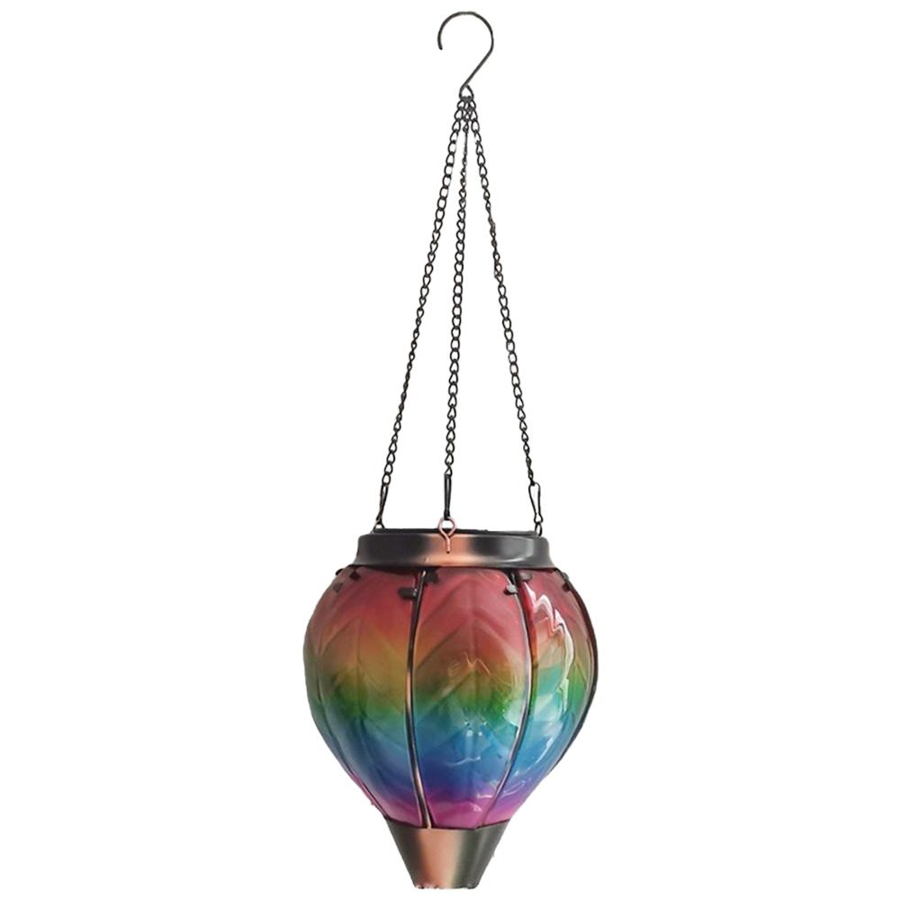 

Hot Air Balloon Solar Lantern Hanging Solar Lantern Home Decor Hot Air Balloon Solar Powered Light for Garden Patio Yard Pathway