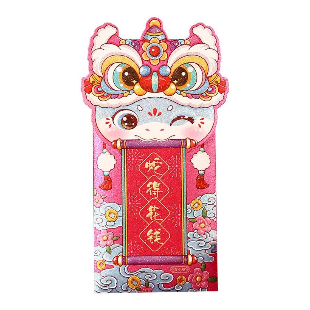 4pcs Chinese New Year Red Envelopes Cartoon Money Packet Cute Lucky Money Pockets  New Year Gifts