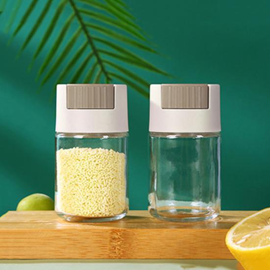 Glass Salt Shaker with Moisture Resistant Seal Easy Refill Transparent Design Food Grade Seasoning Jar