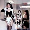 Seductive Role Play Quick Release Uniform Lingerie Set for Women