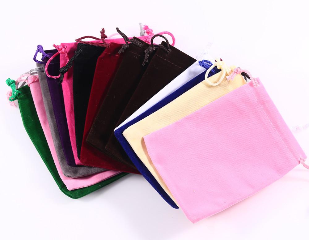 Spot Flannel Bag, Jewelry Packaging Flannel Bundle Mouth Bag, Earphone Mobile Power Supply Flannel Bag