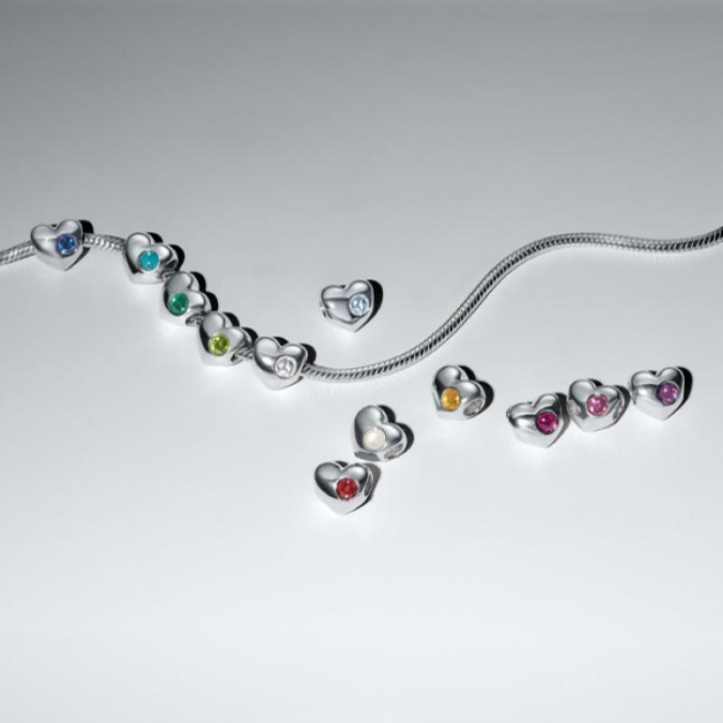 Pandora Ingrievable Birthstone Heart Charm   April 794161c04