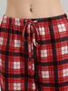 European and American Women's Plaid Print Casual Sleep Pants - Drawstring Loose Fit