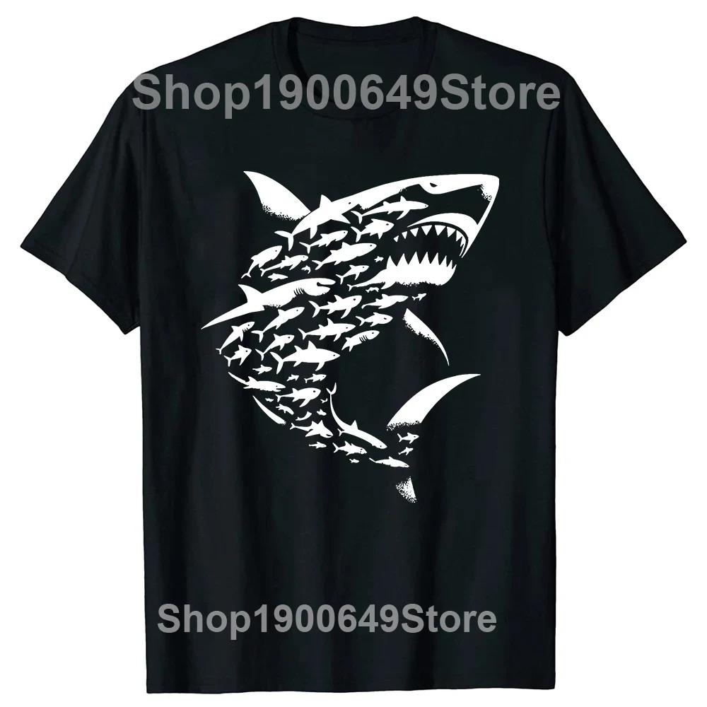 Shark 2024 Week Shark Lover Scuba Diver T Shirts Summer Graphic Streetwear Short Sleeve Birthday Gifts Tshirt Mens Clothing