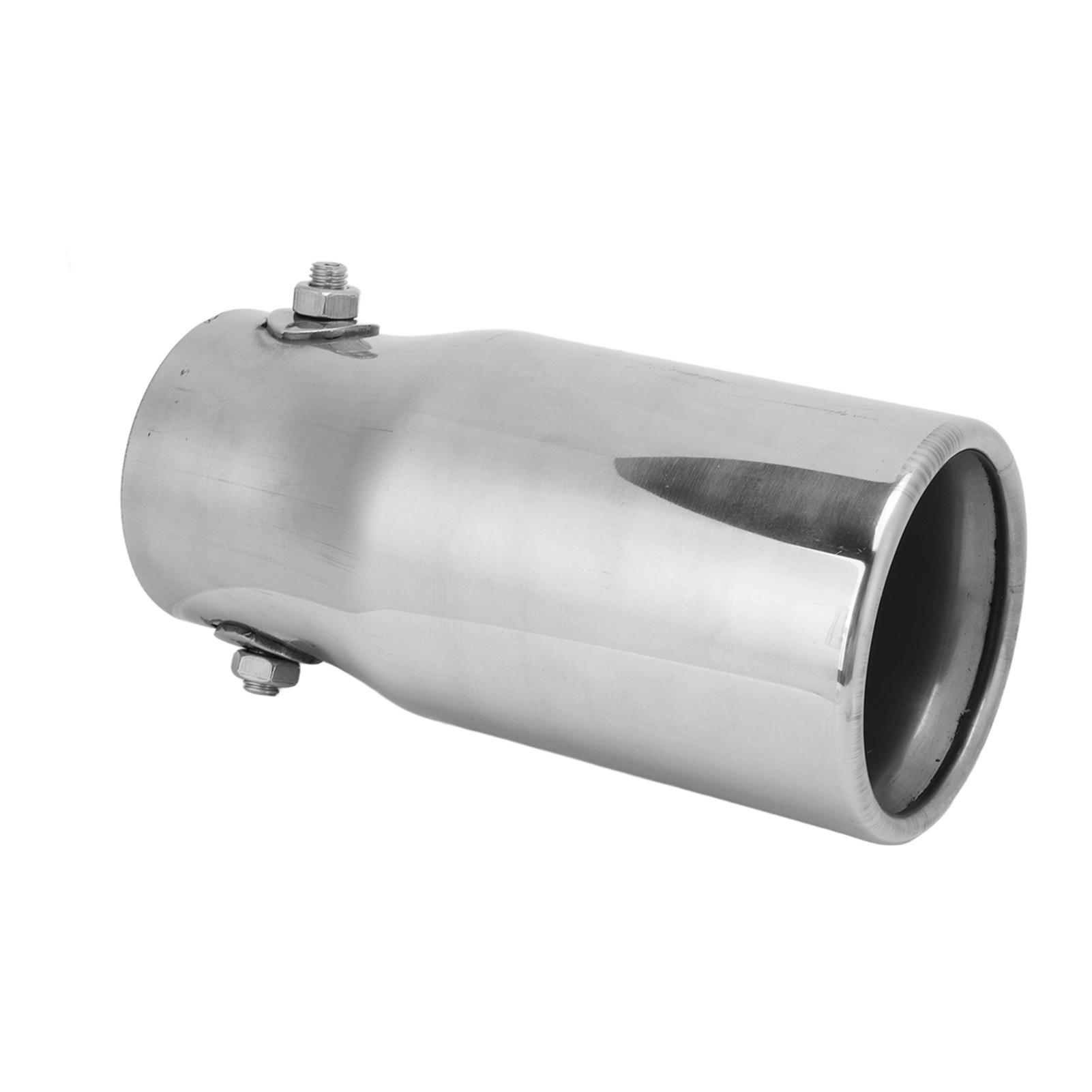 

Серебристый наконечник глушителя из нержавеющей стали, выхлопная труба 62мм2,44дюйма вход, 76мм2,99дюйма выход, универсальный