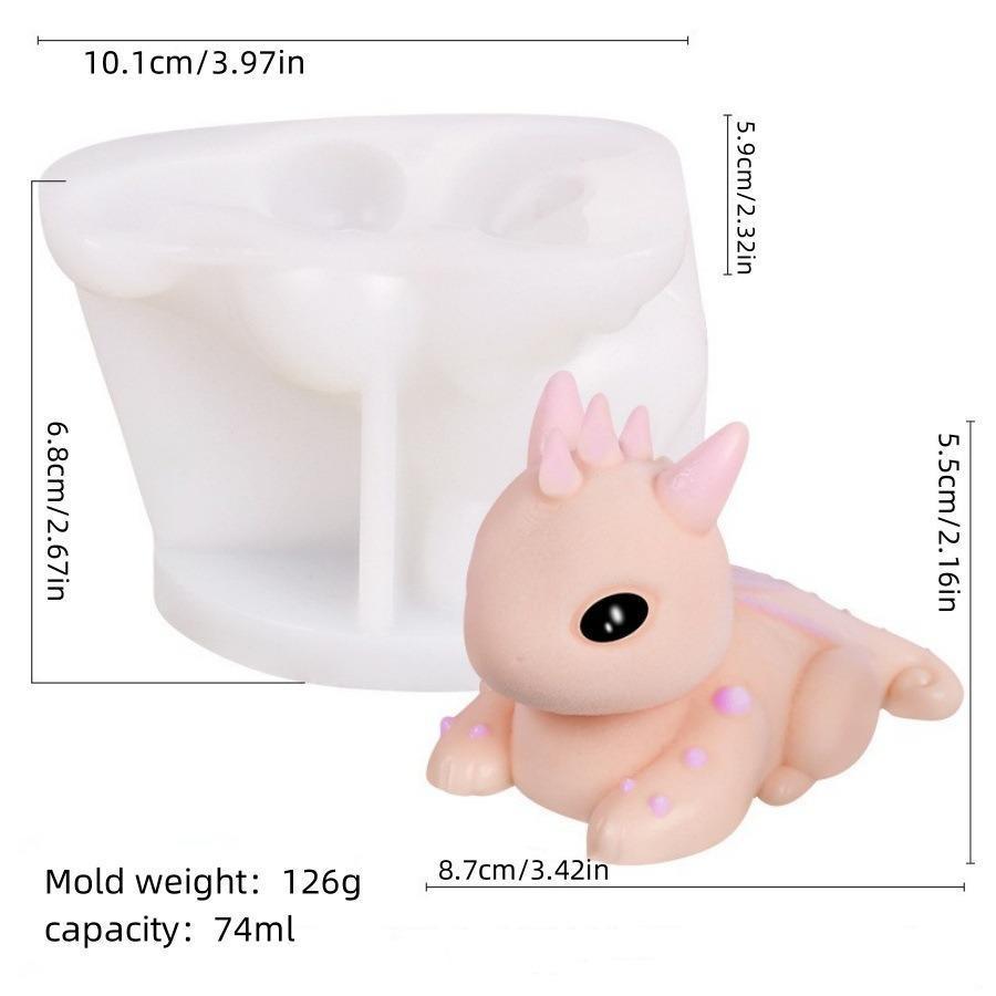 Dragon Baby Mousse Cake Silicone Mold Candle Baking Mold DIY for Car Aromatherapy Mould Reusable 2025