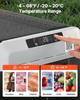 12 Volt Car Refrigerator, 40L Car Fridge, Portable Electric Cooler with -20 to 20 Adjustable Temperature, 12/24V DC and 100- 240V AC Compressor