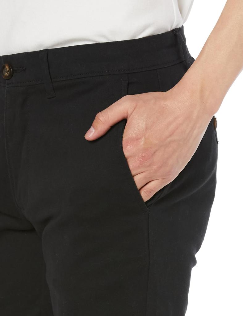 Amazon Essentials Slim Fit Casual Stretch Chino Size W30 L32 Men's Pants, Black, /