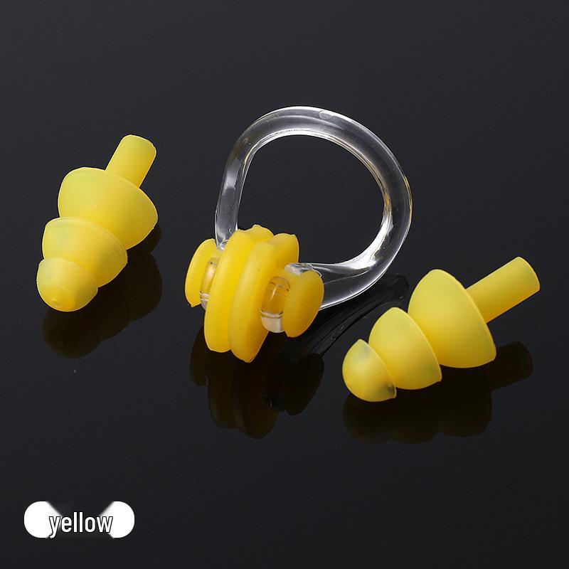 Adult & Child Silicone Swimming Nose Clip and Earplug Set - Waterproof Professional-Grade Accessories