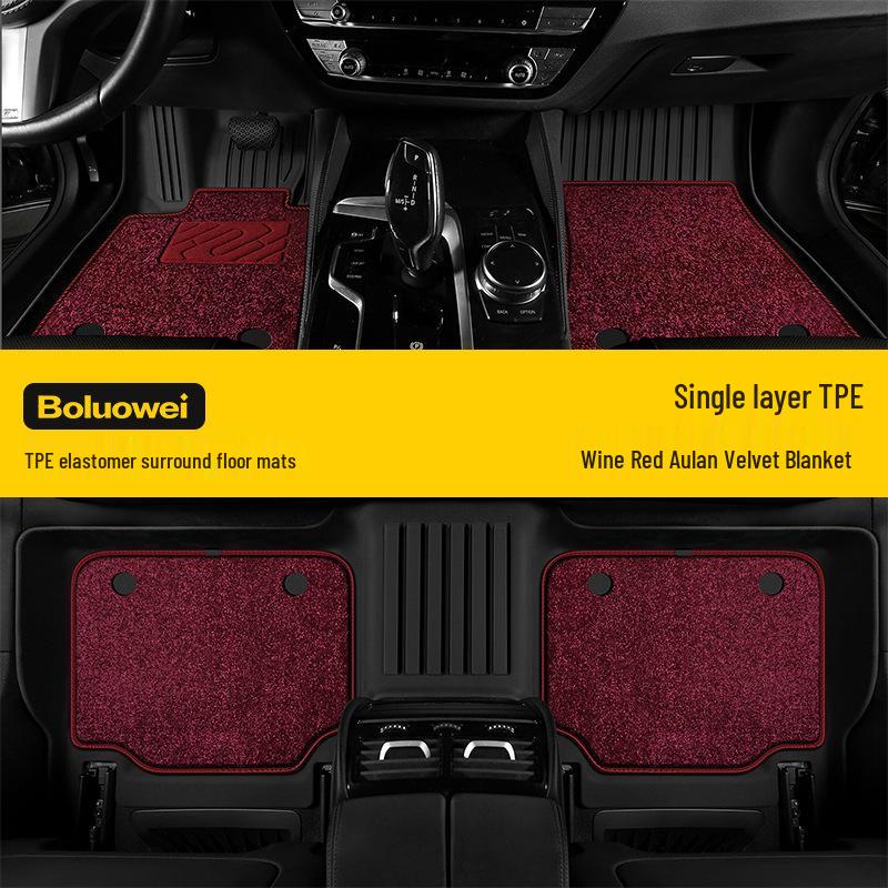 ZEEKR Car Floor Mats: Wear-Resistant, Waterproof, Anti-Slip, Easy-to-Clean TPE Coil Carpet for Specific Models