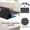 Tastaturhülle - BOOLING - für iPad Air 3 / Pro 10,5 - Bluetooth AZERTY - Kabellose Maus - Touchscreen-Stift