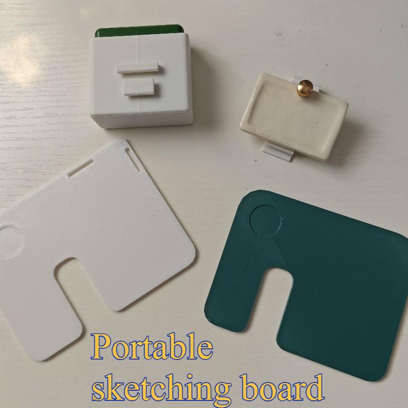 Portable Sketching Board Travel Compact Lightweight Built in Magnets Make Drawing Smoother Mini Portable Drawing Sketching Board