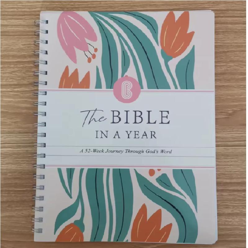 Bible Study Guide 365-Day Christian Workbook with Daily Prayer Notes, 52-Week Journal for Faith and Devotional Study