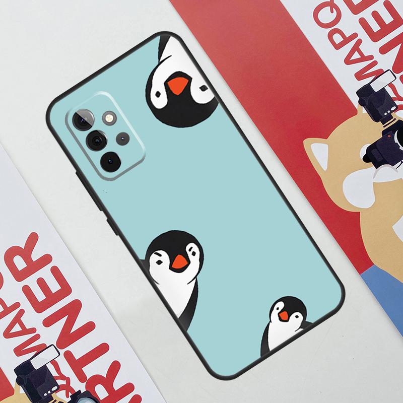 Cute Kawaii Penguin Case For Samsung Galaxy A53 A16 A26 A36 A56 A55 A35 A15 A52 A32 A12 A33 A13 A14 A34 A54 A17
